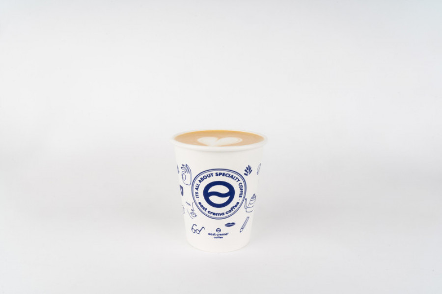 Latte take away east crema coffee 46165