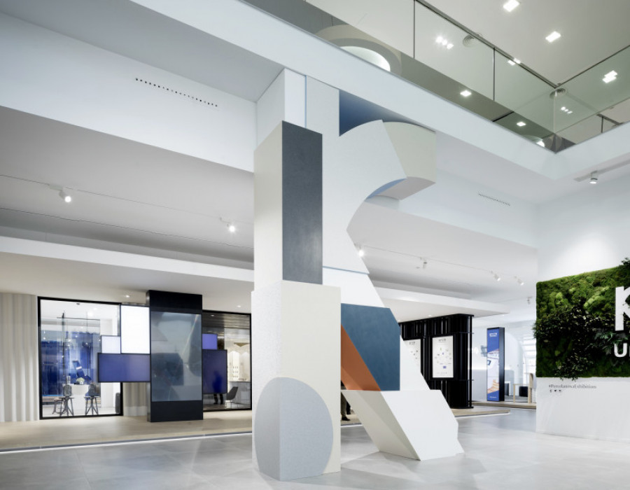 Estudihac showroom krion porcelanosa grupo designed 38629