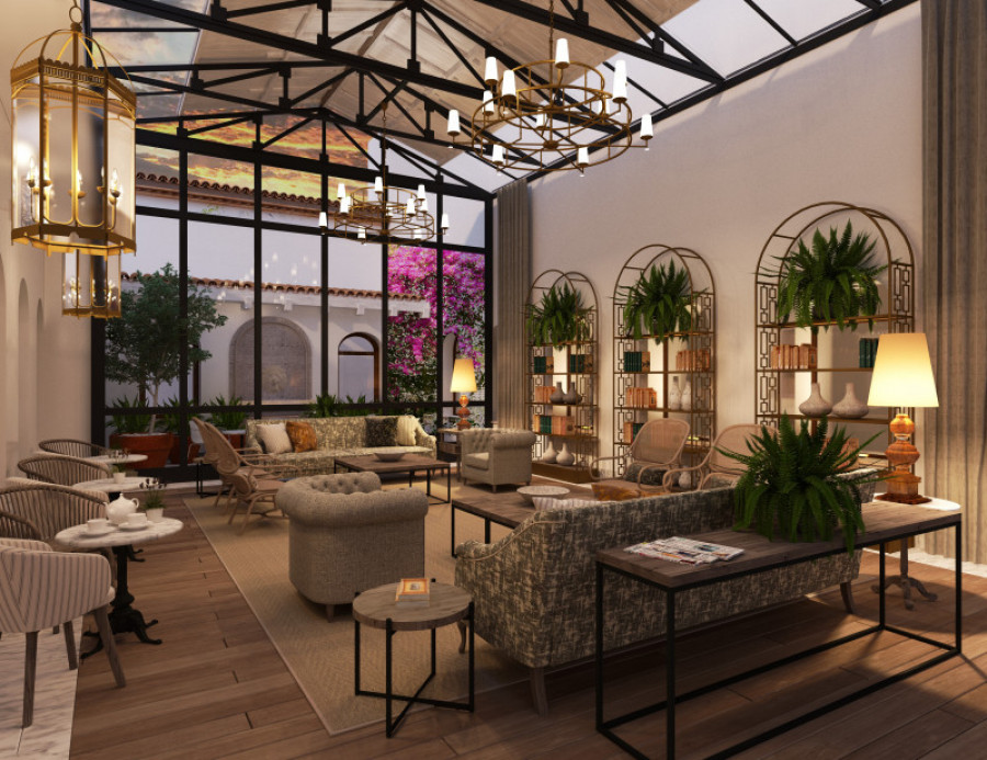 Requena y plaza reforma hospes palacio de arenales caceres salon patio 38235