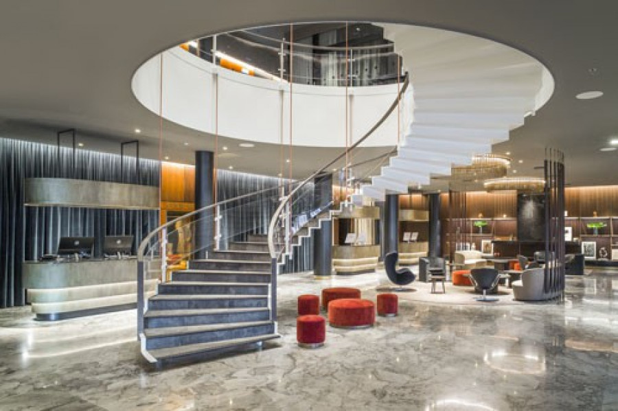 Newly renovated lobby at radisson blu royal hotel. photo rickard l. eriksson 29754