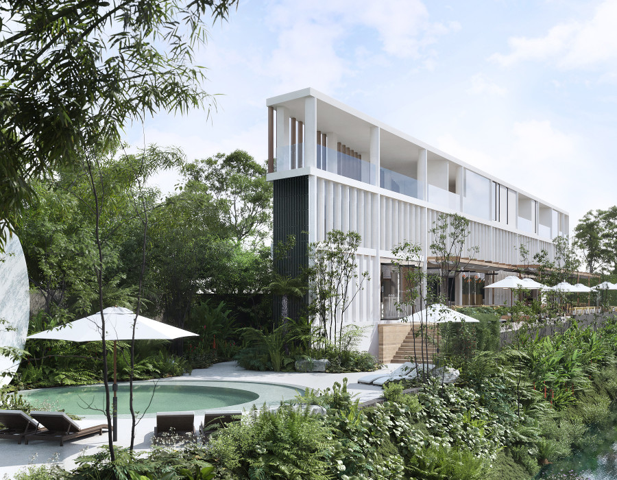 NH Collection Chiang Mai Ping River   Exterior View   Rendering 02