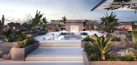 Pestana CR7 Marrakech rooftop pool