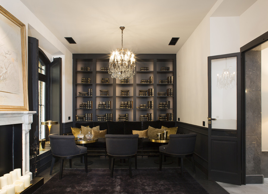 LUZIO Luzio Design&Projects Proyecto Hotel Boutique Casa Canovas PLANTA 0 BAJA BIBLIOTECA SALÓN foto 502