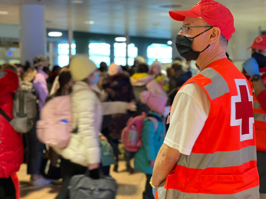 Arribada persones refugiades Aeroport del Prat
