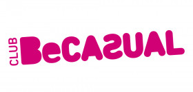 Logotipo Be Casual horizontal color