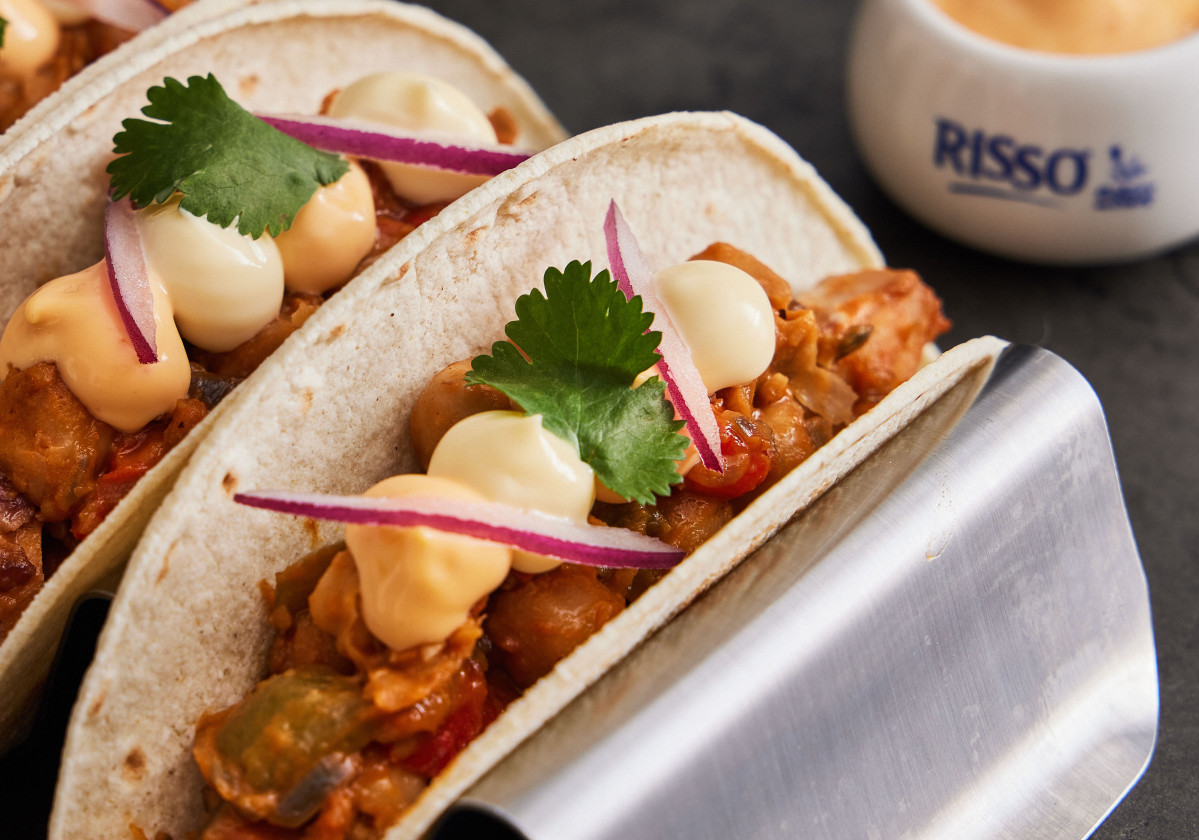Tacosropavieja samurai mayonesa