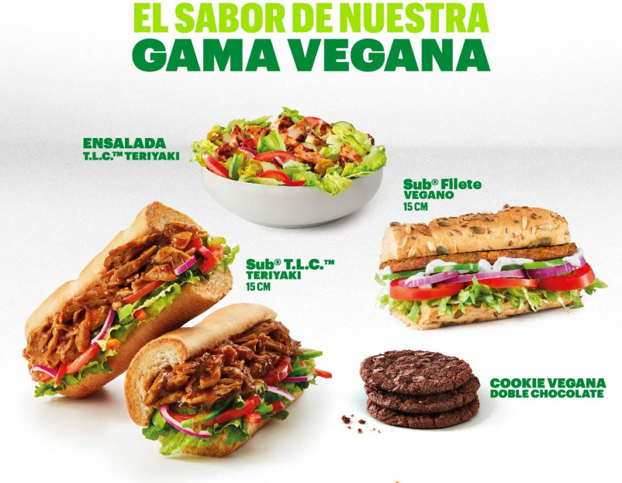 Subway gama vegana