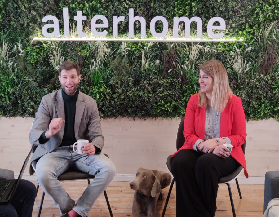 Chema y Patricia gonzaělez, co fundadores de Alterhome