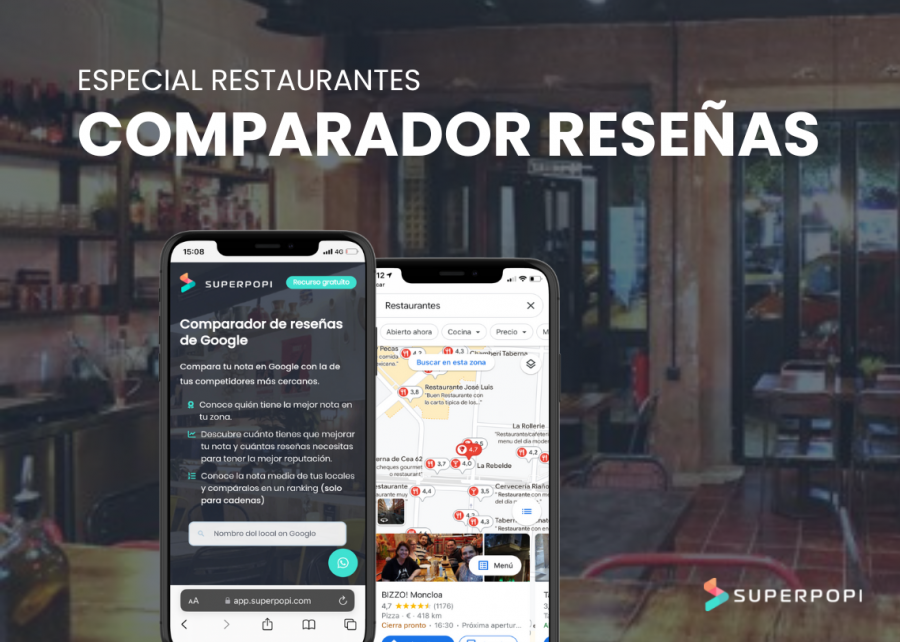 Comparador reseñas Google Superpopi