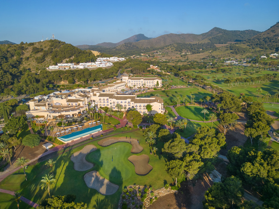 Aereal hotel Adults only pool Grand Hyat La Manga Club Golf & Spa