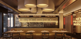 Detalle cocina vista, New York Burger Madnum