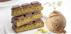 Postre helado chocolate Dubai